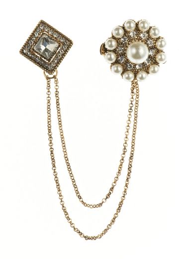 Art Nouveau Pearl Hairclip & Brooch