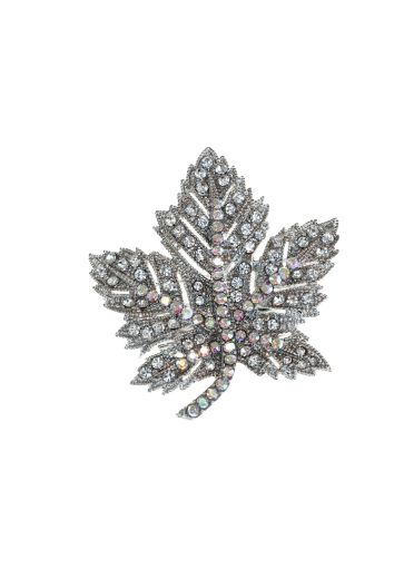 Crystal Ivy Leaf Hairclip & Brooch
