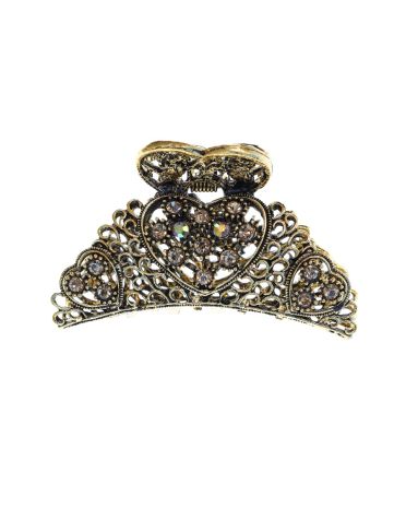 Golden Elegant Crystal Jaw Clip
