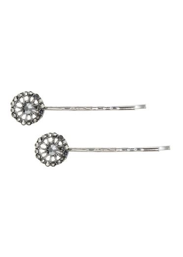 Pewter Crystal Slides