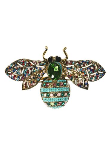 Rainbow Opal Bug Hair Clip and Brooch