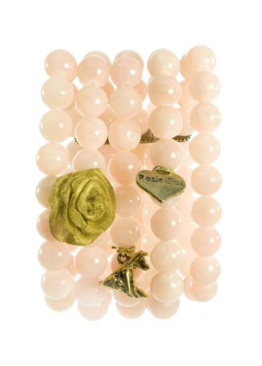 Peach Agate Cuff Bracelet