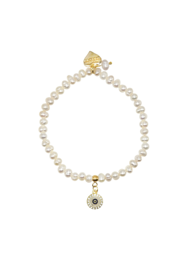 Freshwater Pearls Protective Eye Bracelet
