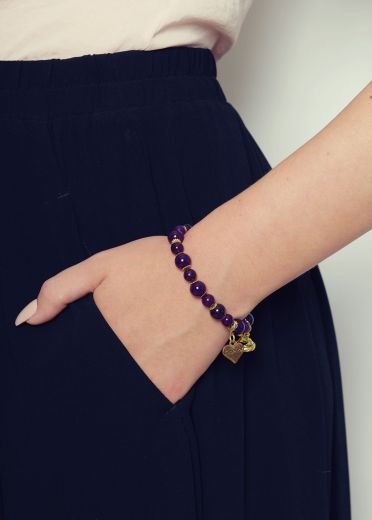 Purple Agate Bracelet