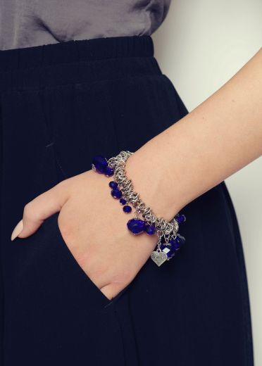 Cobalt Blue Charm Cuff
