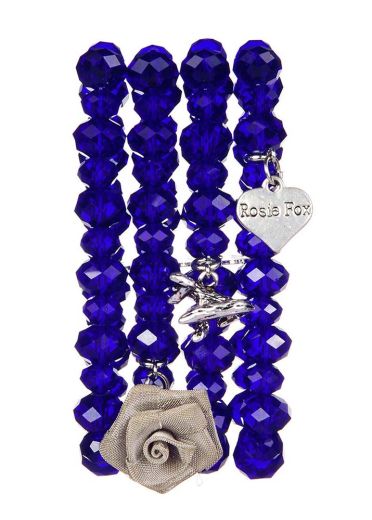 Cobalt Blue Stretch Cuff Bracelet