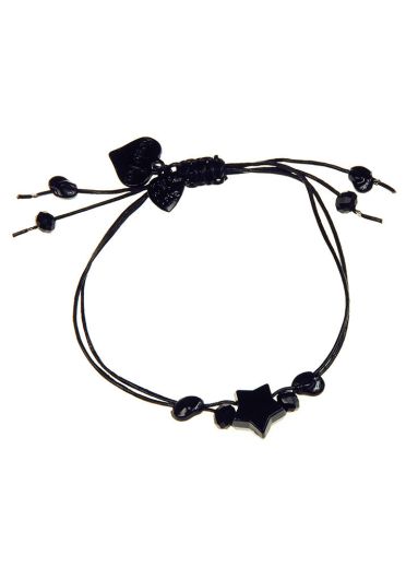 Jet Friendship Bracelet