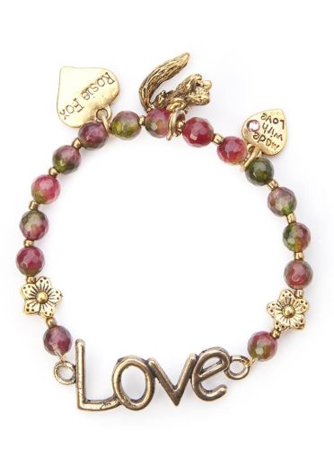 Natural tourmaline love bracelet