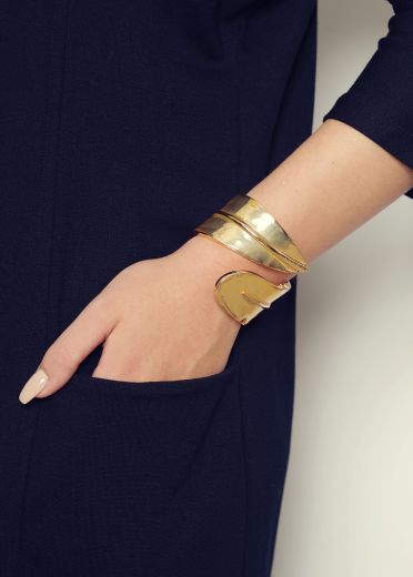Statement Gold Leaf Cuff