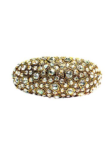 Vintage Crystal Gold Cuff