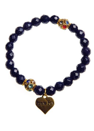 Navy Starstone Gemstone & Crystal Bracelet