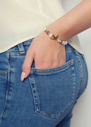 Crystal Dove Bracelet