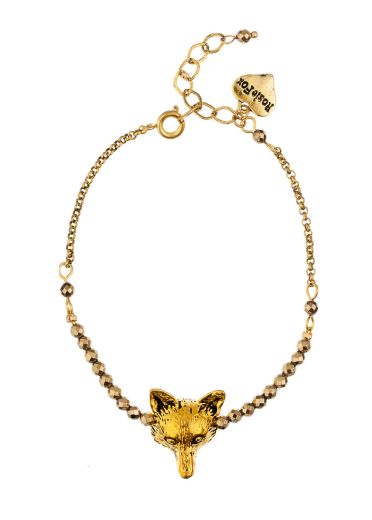 Pyrite Fox Chain Bracelet