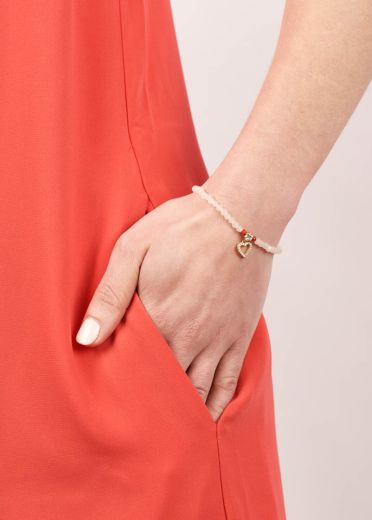 Ruby Rose Heart Bracelet