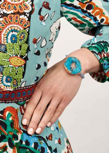 Sky Agate Crystal Bracelet