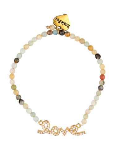 Amazonite Gemstone Love Bracelet