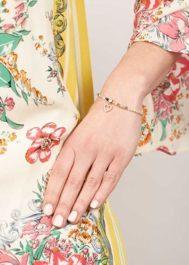 Amazonite Gemstone Heart Bracelet