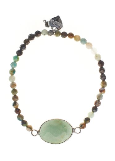 African Pine Gemstone Bracelet