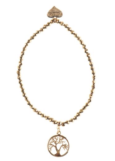 Pyrite Tree of Life Bracelet