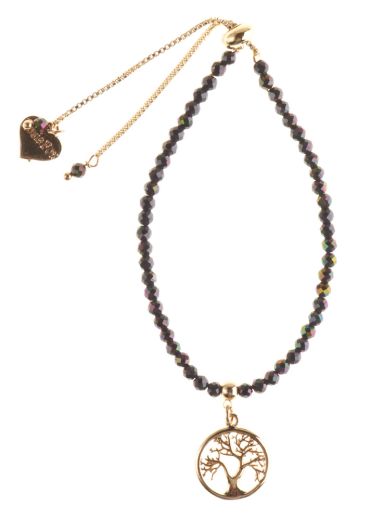 Magnetite Tree of Life Adjustable Bracelet