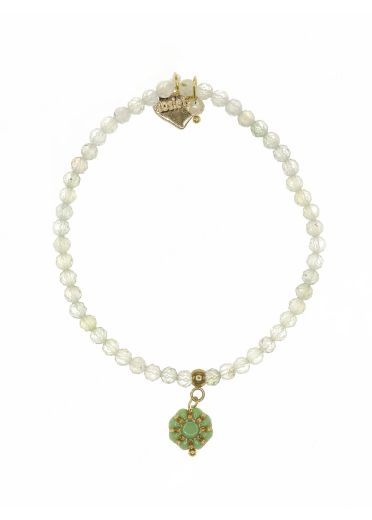 Prehnite Gemstone Belle Bracelet