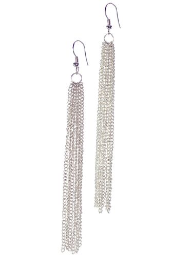 Atlantis Silver Chain Earrings