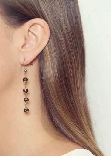 Bronze Jet Earrings