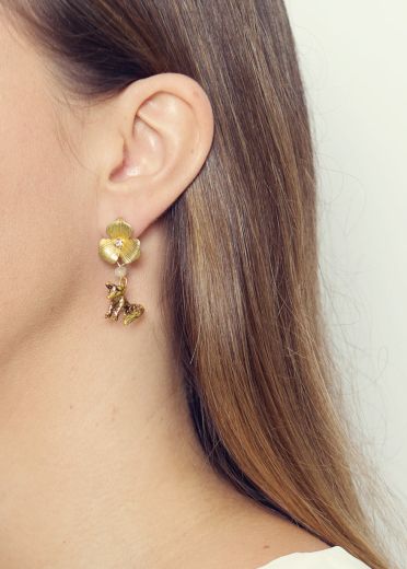 Fox Crystal Earrings