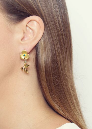 Turquoise Fox Earrings