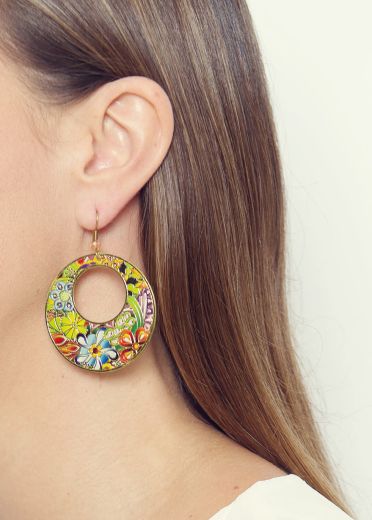 Summer Flower Hoops
