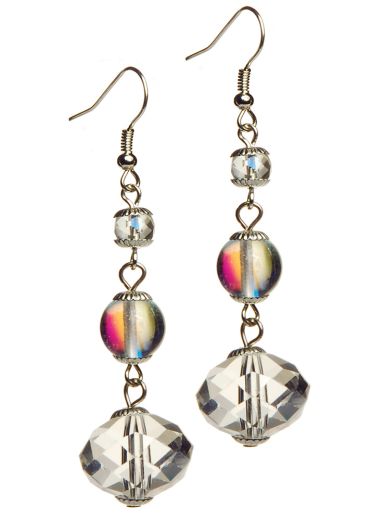 Smoky Crystal Earrings