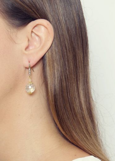 Crystal Sphere Earrings