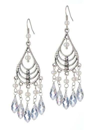 Freshwater Pearl Chandalier Earrings