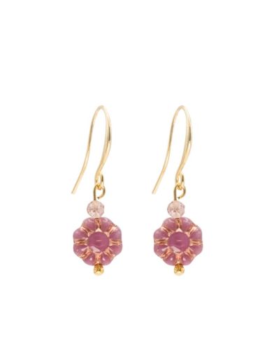 Strawberry Quartz Gemstone Belle Earrings
