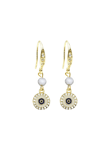 Mother of Pearl Protective Eye Earrings