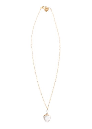 Howlite Gemstone Heart Necklace