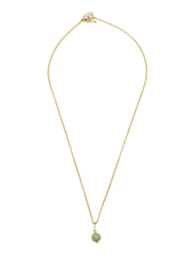 Prehnite Gemstone Belle Chain Necklace