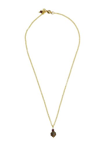 Garnet Belle Chain Necklace 