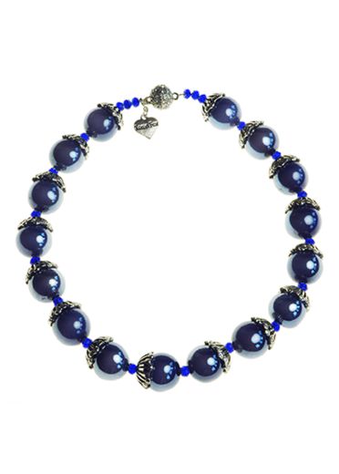 Cobalt Blue Acorn necklace