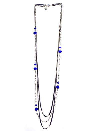 Cobalt Blue Chain Necklace
