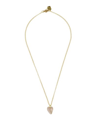 Rose Quartz Gemstone Heart and Tourmaline Gemstone Chain Necklace