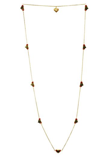 Ruby Star Long Necklace