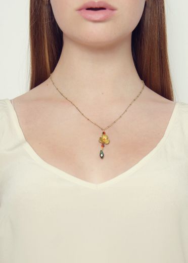 Tiger Rose Chain Necklace