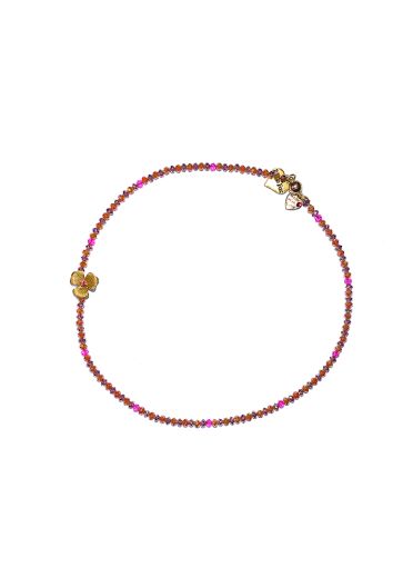 Fuchsia Rose Necklace