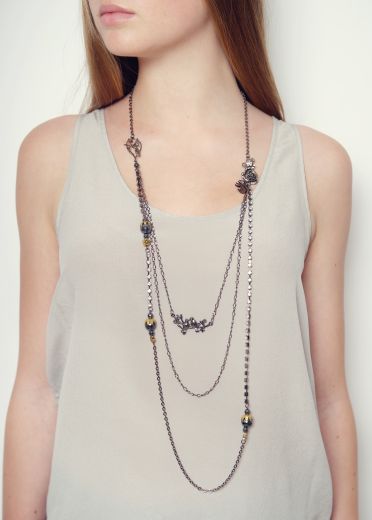 long pewter lovebirds necklace 