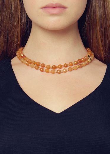 Crystal & Citrine Vintage Necklace