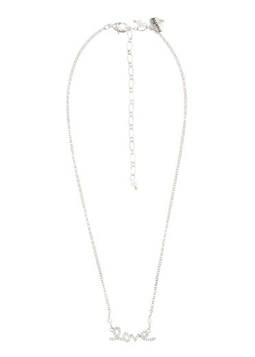 Ivory Freshwater Pearl Love Chain Necklace 