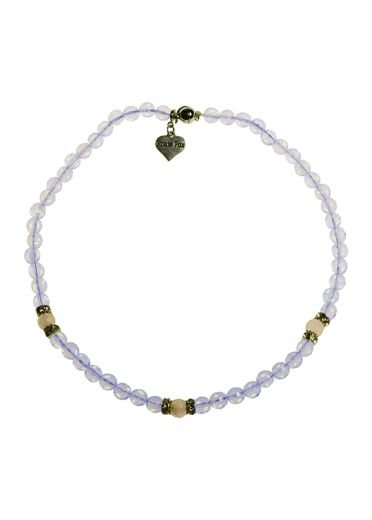 Iridescent Opal & Crystal Necklace