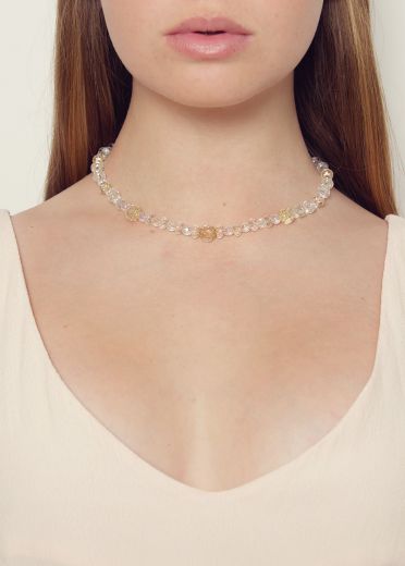 Gold Sahara Crystal Necklace