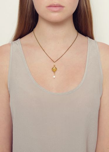 Gold Sahara Rose Necklace